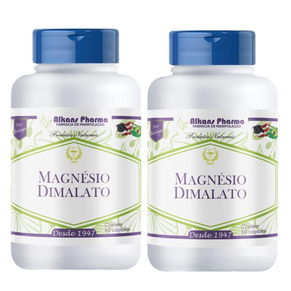 Magnésio Dimalato 500Mg 60 Capsulas Alkans No Shoptime