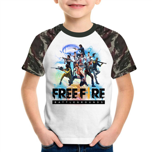 Camiseta FREE FIRE, Loja HQ Camisetas