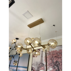 Pendente Jabuticaba Dourado Champagne Vidro Âmbar Menor preço em Pendente Jabuticaba Dourado Champagne Vidro Âmbar