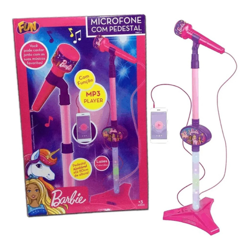 Teclado Infantil Barbie Fabulosa Com Função Mp3 - FUN