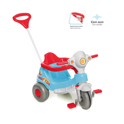 Triciclo Moto Infantil Passeio E Pedal 2 Em 1 Calesita Azul - Velotrol e  Triciclo a Pedal - Magazine Luiza