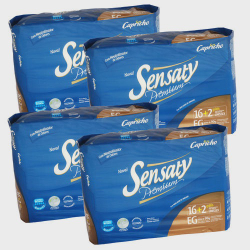 Kit 4 fraldas geriatrica sensaty eg - 18 un Menor preço em Kit 4 fraldas geriatrica sensaty eg - 18 un