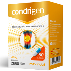 Condrigen Colágeno Não Hidrolisado Tipo ii Maxinutri com 60 cápsulas Menor preço em Condrigen Colágeno Não Hidrolisado Tipo ii Maxinutri com 60 cápsulas