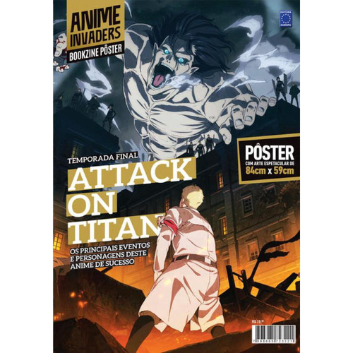 Placa decorativa Attack on Titan 4 Temporada - MDF