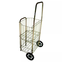 Carrinho de feira csk Madame dourado reforçado cano longo Menor preço em Carrinho de feira csk Madame dourado reforçado cano longo