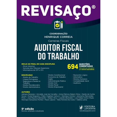 CERS - AFT - Auditor Fiscal do Trabalho - Acesso Total