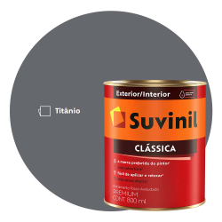Menor preço em Tinta Anti Mofo Fosca Suvinil Clássica 800ml Cinza Titânio