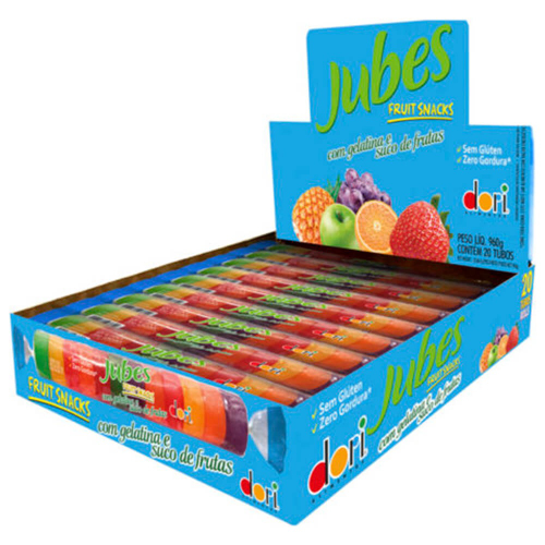 Bala De Goma Tubo Jubes Mix Tropical C Dori Em Promo O Ofertas Na Americanas