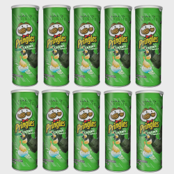 Kit 10X Batata Pringles Creme e Cebola 120g Menor preço em Kit 10X Batata Pringles Creme e Cebola 120g