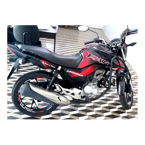 Jogo Adesivos Tanque Moto Honda Cg Fan 160 2018 Até 2020