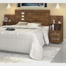 Cabeceira Para Cama Casal/queen/king Com Criados Flórida Malbec - Vitamov é boa?