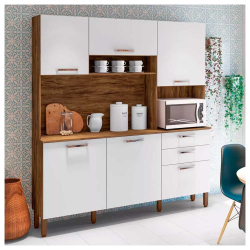 Menor preço em Cozinha Compacta 6 Portas 2 Gavetas Ferrara Kits Paraná