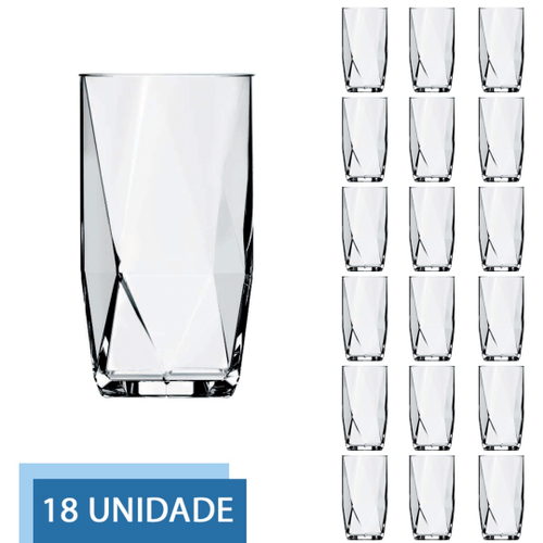 JOGO COPO KIT COM 3 COPOS LONG DRINK VIDRO 300ml BARATO no Shoptime