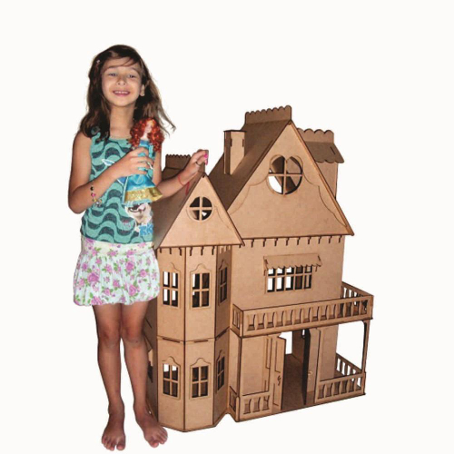 CASA BARBIE EM MDF E SEM MÓVEIS