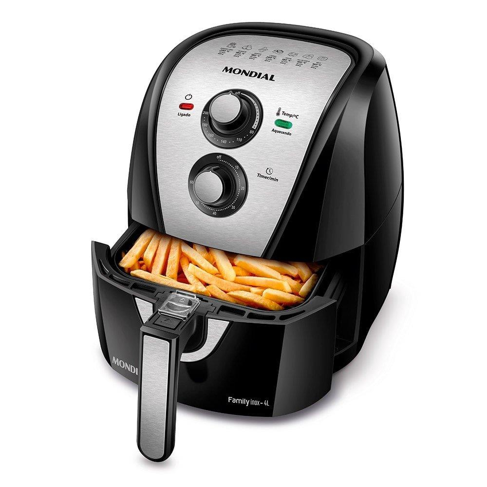 Fritadeira Sem Óleo Mondial Air Fryer AFN-40-BI, 4 Litros, 1500W, Preto ...