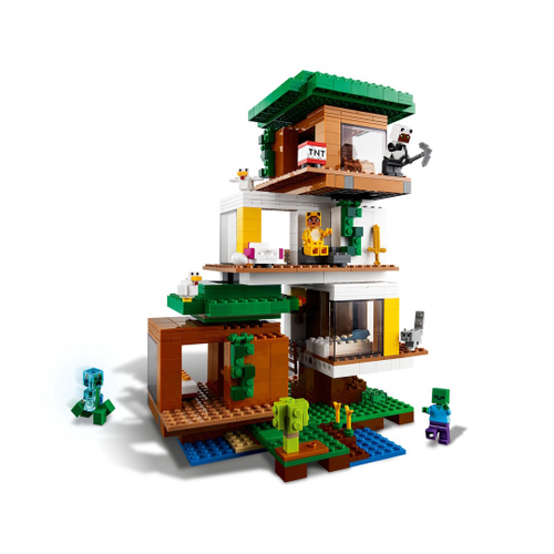 Lego Minecraft A Casa Da Árvore Moderna 21174 na Americanas Empresas