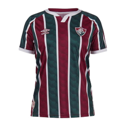 Camisa Feminina Fluminense 2021 Home Tricolor Oficial s/n Menor preço em Camisa Feminina Fluminense 2021 Home Tricolor Oficial s/n