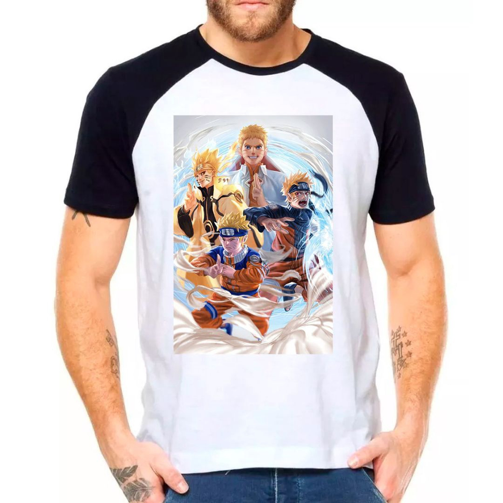 Camiseta Anime Naruto Desenho Camisa Masculina 03 em Promoção na Americanas