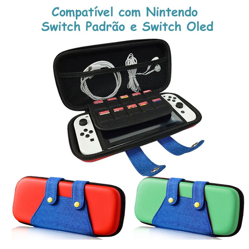 Case Pokebola Porta Cartuchos Nintendo Switch Porta cartão de jogo