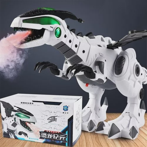 Dinossauro Robo Som E Luz Dragao T Rex Anda Brinquedo Barato