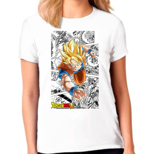 Camiseta Dragon Ball Sombra Goku Desenho Anime Mangá Bf em Promoção na  Americanas