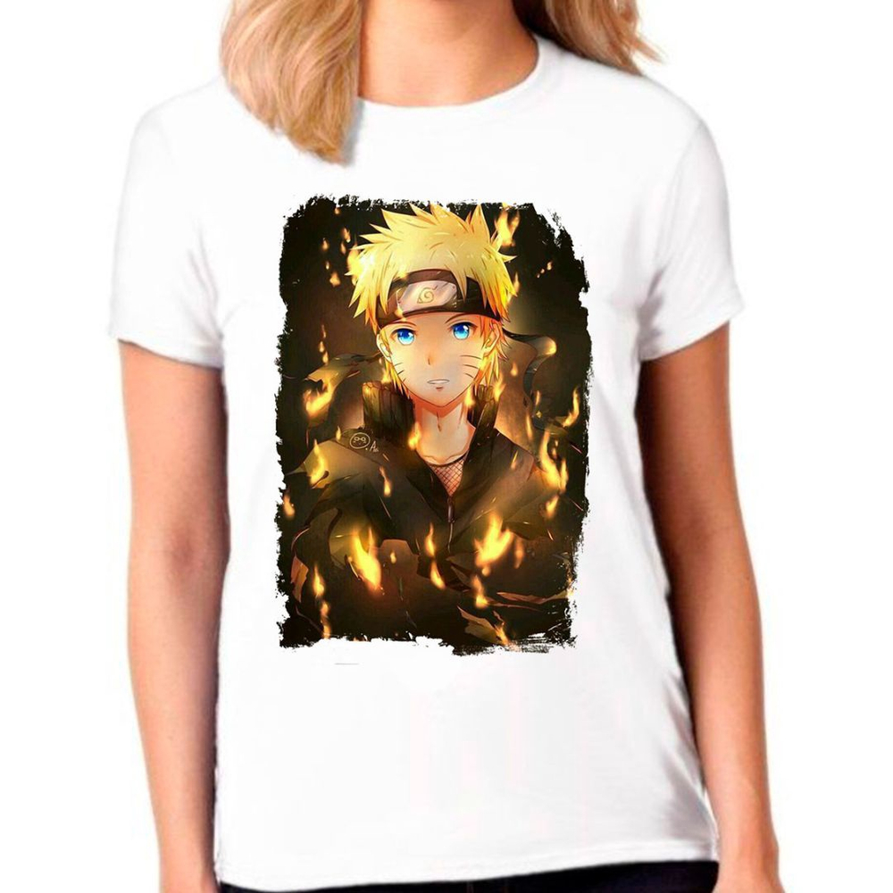 Camiseta Anime Naruto Desenho Camisa Feminina03 em Promoção na Americanas