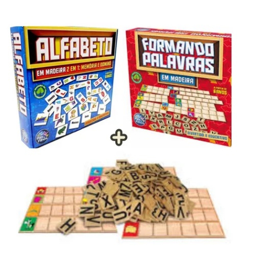 Jogo De Alfabetização Formar Palavras Com Letras Do Alfabeto no Shoptime