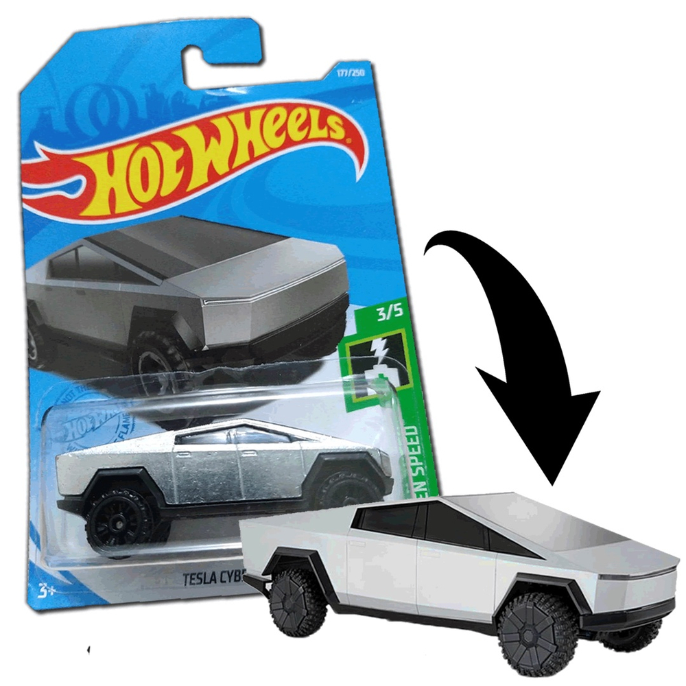 Cybertruck Tesla Carro De Controle Remoto Hot Wheels Mattel