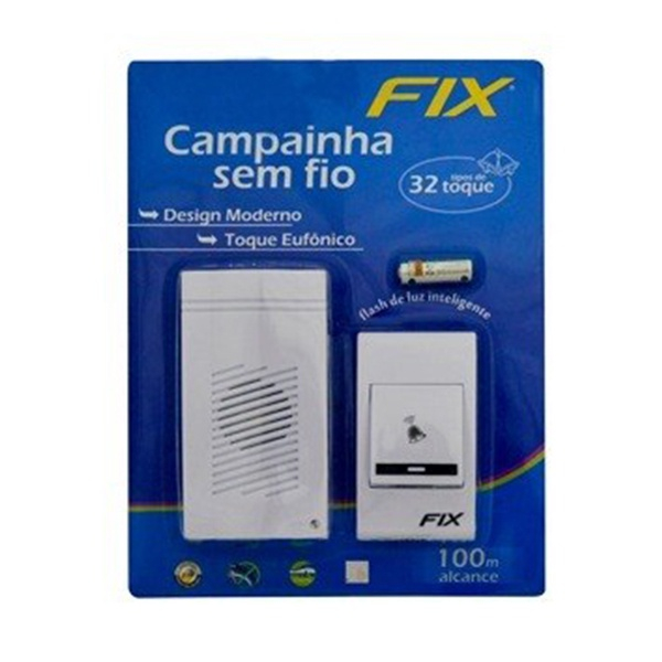 Campainha Sem Fio Toques M De Alcance Interruptor No Shoptime