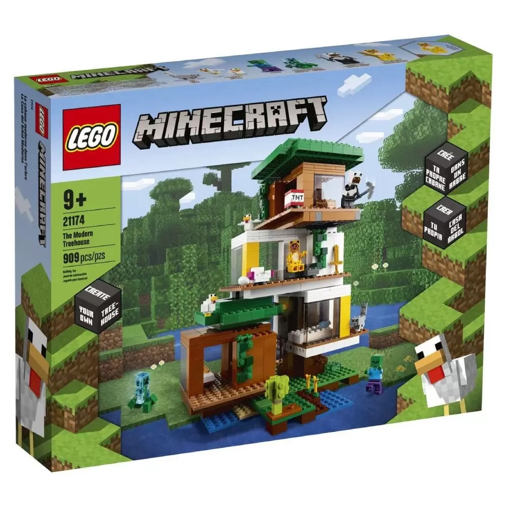 Lego Minecraft A Casa Da Árvore Moderna 21174 na Americanas Empresas