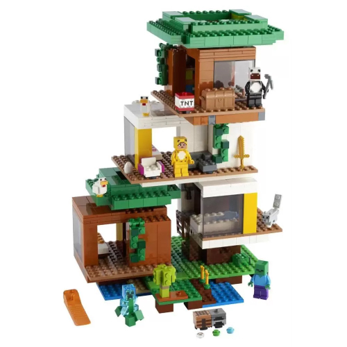 Lego Minecraft A Casa Da Árvore Moderna 21174 na Americanas Empresas