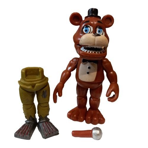 6 bonecos Five Nights at Freddy animatronic Fnaf linha Nightmare pequenos  10cm