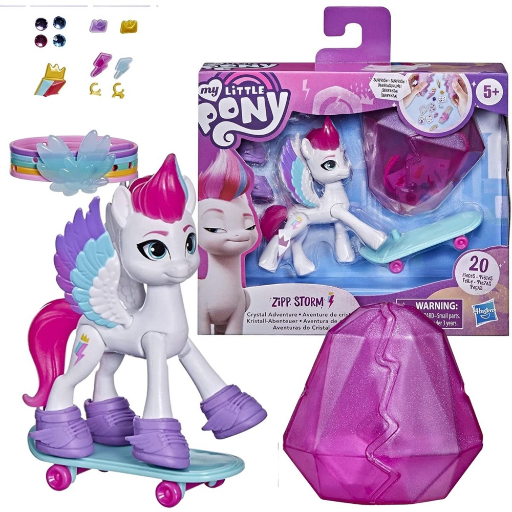 Figura My Little Pony Aventura Cristal Sunny Com Asa - Hasbro em Promoção  na Americanas