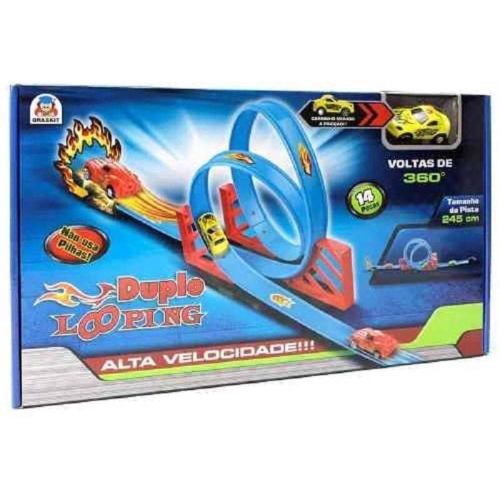 Super Pista De Carrinho Pista De Velocidade Looping 360° Brinquedo Infantil  Radical Lugo no Shoptime