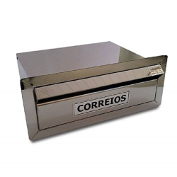 Caixa De Correio Em Aço Inox Com 30 Cm De Profundidade, Com Aba De Acabamento Para Muro Menor preço em Caixa De Correio Em Aço Inox Com 30 Cm De Profundidade, Com Aba De Acabamento Para Muro