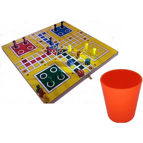 Jogo de tabuleiro Ludo Estojo dobrável