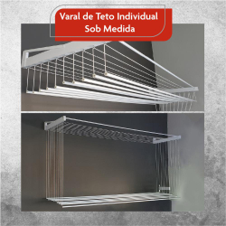 Varal De Parede Individual 8 Varetas Alumínio 50 Cm Branco é boa?