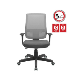Cadeira Brizza Presidente com Back Plax Cinza - Plaxmetal Menor preço em Cadeira Brizza Presidente com Back Plax Cinza - Plaxmetal