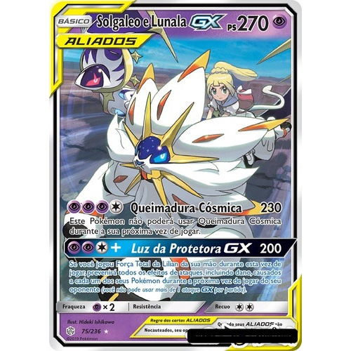 Carta Pokémon Lendário Solgaleo Estrela Prisma Ultra Prisma