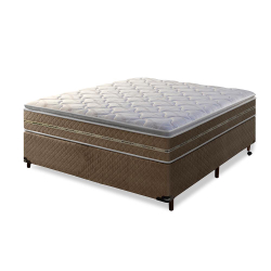 Menor preço em Conjunto Cama Box com Colchão Casal San Pablo - Umaflex