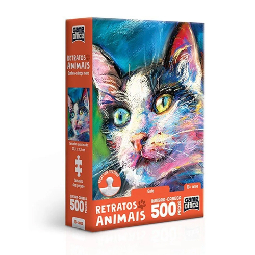 Quebra Cabeça Animais Selvagens Infantil 100 peças Puzzle Jogo