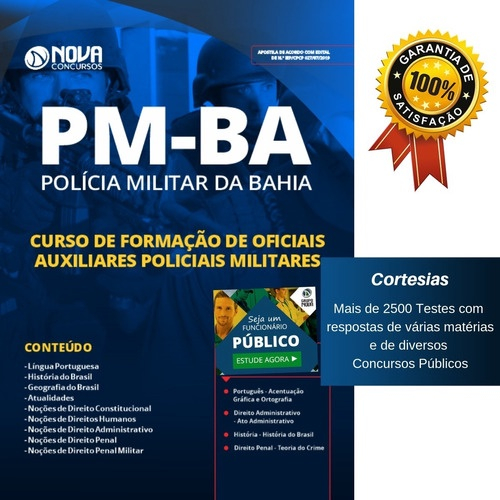 Apostila PM BA - Curso de Formação de Oficiais