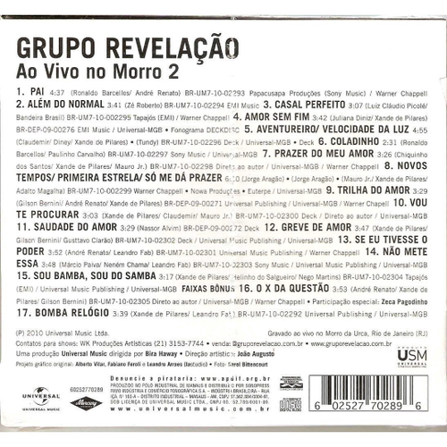 Dvd Grupo Revelação - Ao Vivo No Morro em Promoção na Americanas