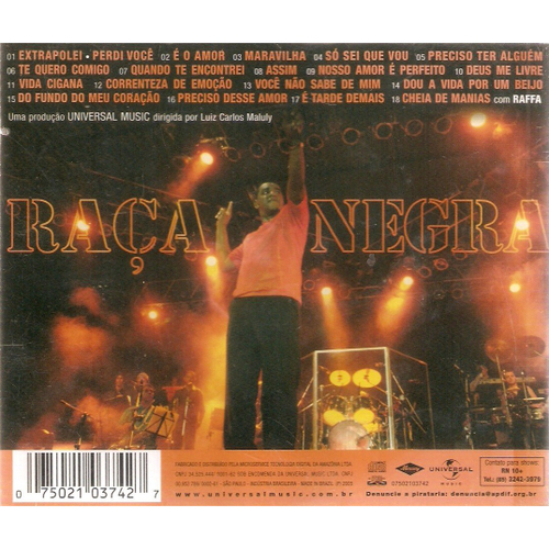 raça negra – ao vivo brasil 2004 - Compra venta en todocoleccion