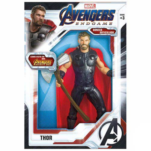 Boneco Thor Vingadores Marvel Super Heróis Brinquedos Semi