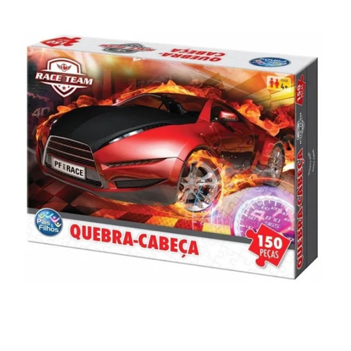 Quebra-cabeca cartonado carros de corrida 150pcs - GGB PLAST