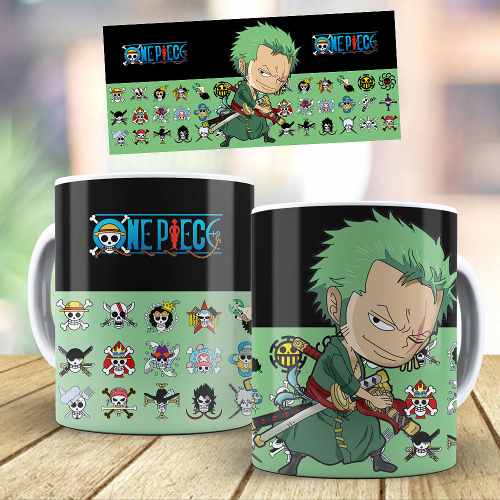 Caneca Anime One Piece Personagens - Mega Oferta!!!