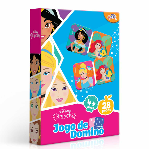 Jogo De Dominó Princesas Disney 28 Peças 8009 Toyster