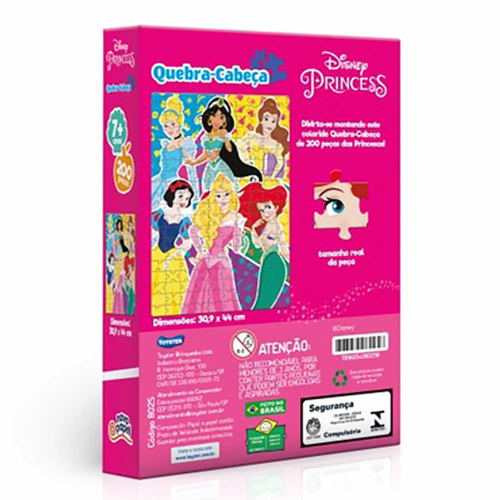 Quebra-cabeça Princesas 200pçs ref 1028