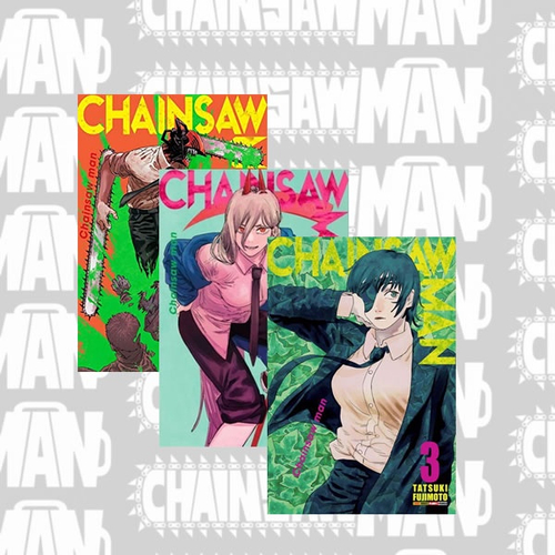 Livro Chainsaw Man, Volume 1 Ao 3 - Kit Lacrado